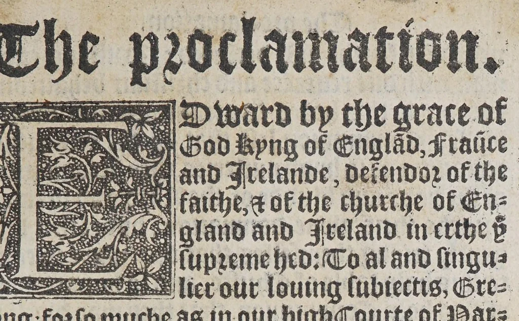 An illustration from The order of the communion., 1548, leaf 9