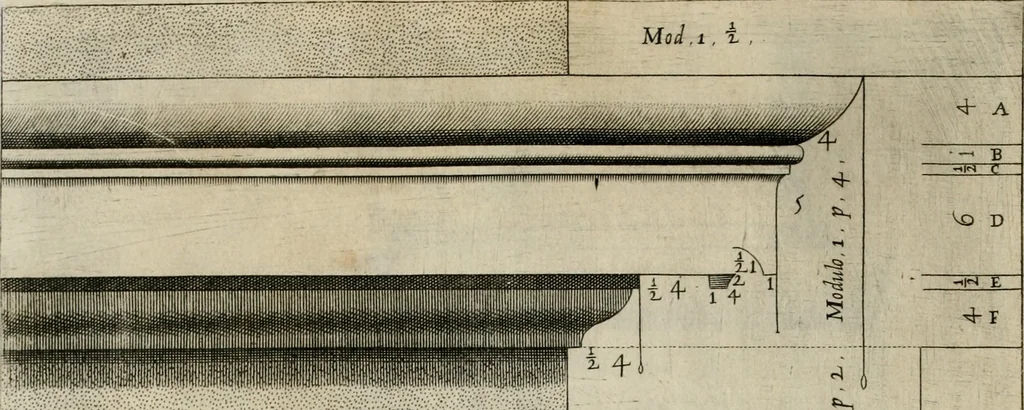 An illustration from Regola delli cinque ordini d'architettura, 1635, leaf 19