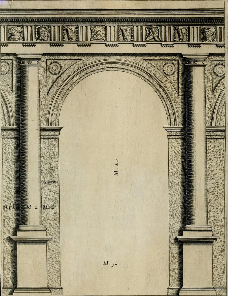 An illustration from Regola delli cinque ordini d'architettura, 1635, leaf 25