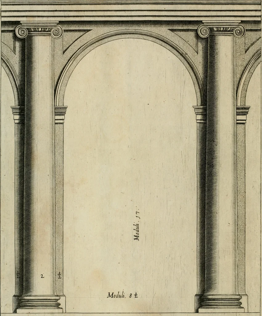 An illustration from Regola delli cinque ordini d'architettura, 1635, leaf 35