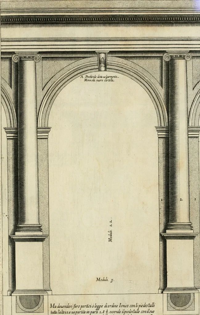 An illustration from Regola delli cinque ordini d'architettura, 1635, leaf 36