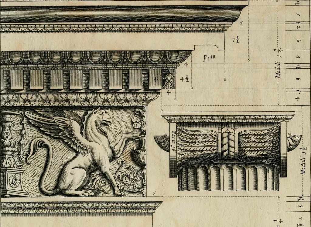 An illustration from Regola delli cinque ordini d'architettura, 1635, leaf 41