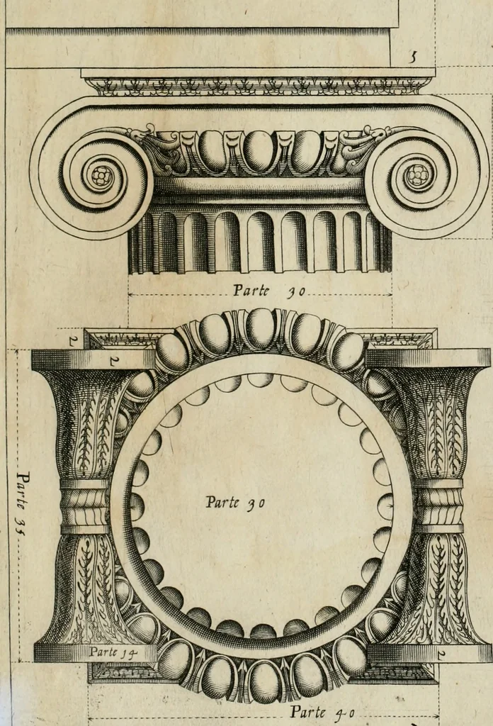An illustration from Regola delli cinque ordini d'architettura, 1635, leaf 41