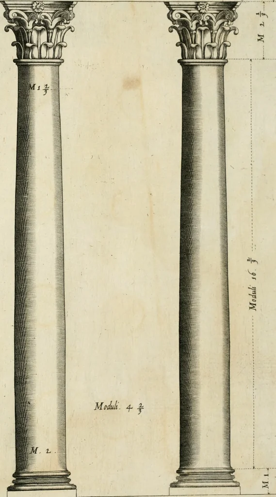 An illustration from Regola delli cinque ordini d'architettura, 1635, leaf 44