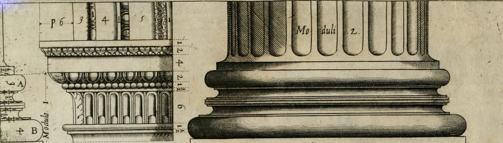 An illustration from Regola delli cinque ordini d'architettura, 1635, leaf 51