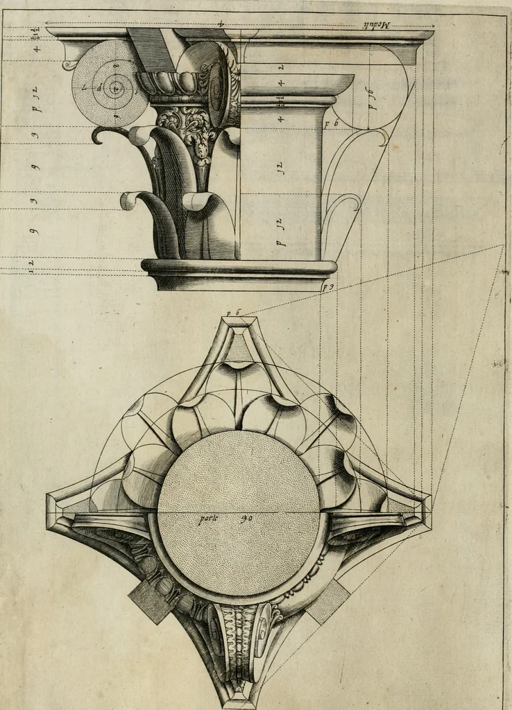 An illustration from Regola delli cinque ordini d'architettura, 1635, leaf 59