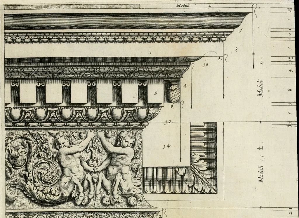 An illustration from Regola delli cinque ordini d'architettura, 1635, leaf 60