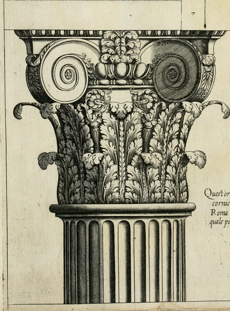 An illustration from Regola delli cinque ordini d'architettura, 1635, leaf 60