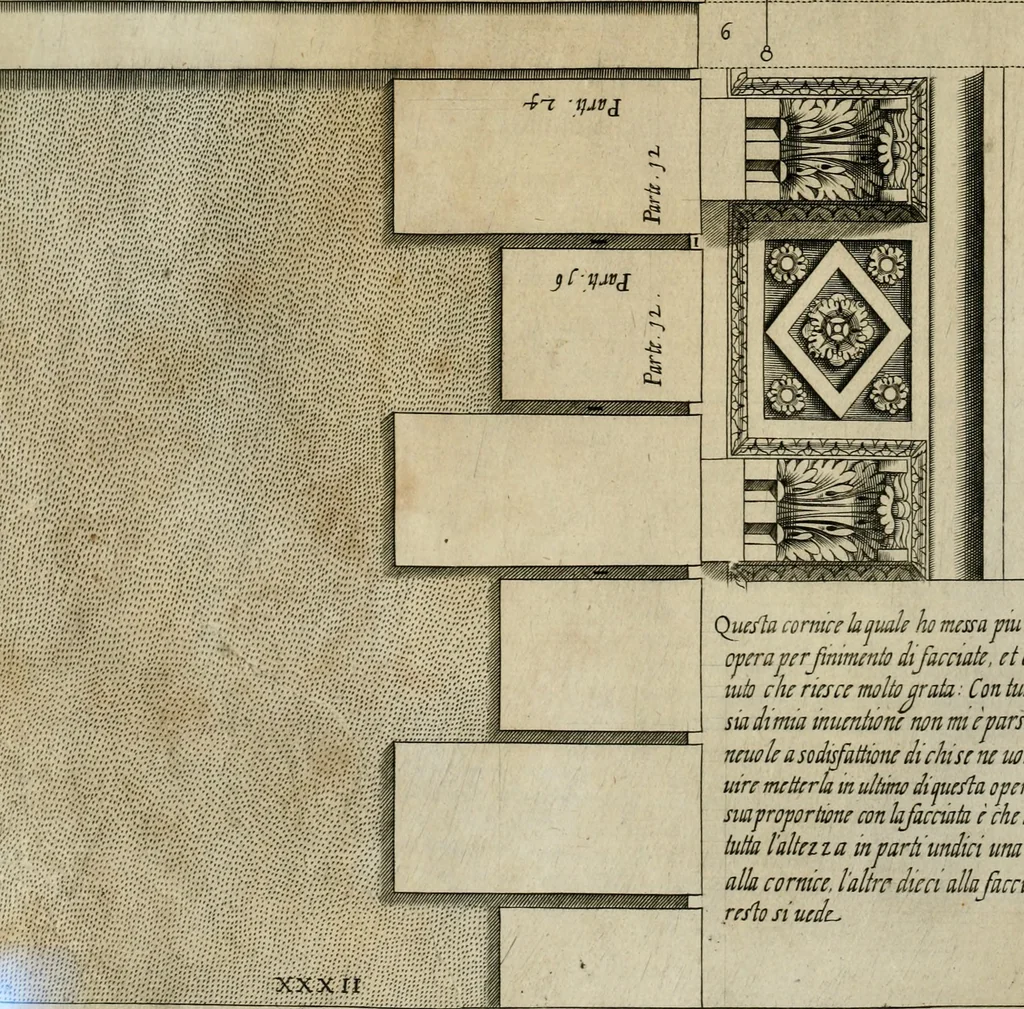 An illustration from Regola delli cinque ordini d'architettura, 1635, leaf 67