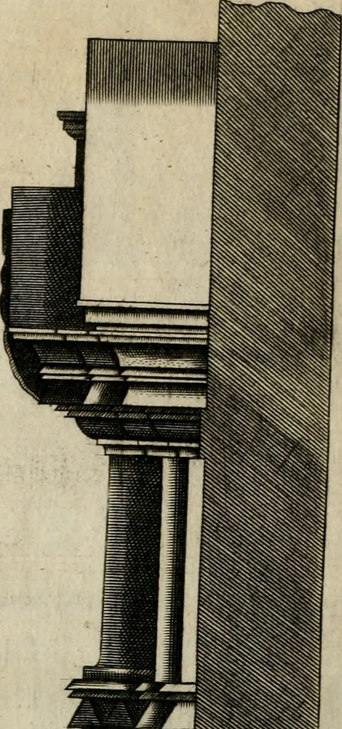 An illustration from Regola delli cinque ordini d'architettura, 1635, leaf 83