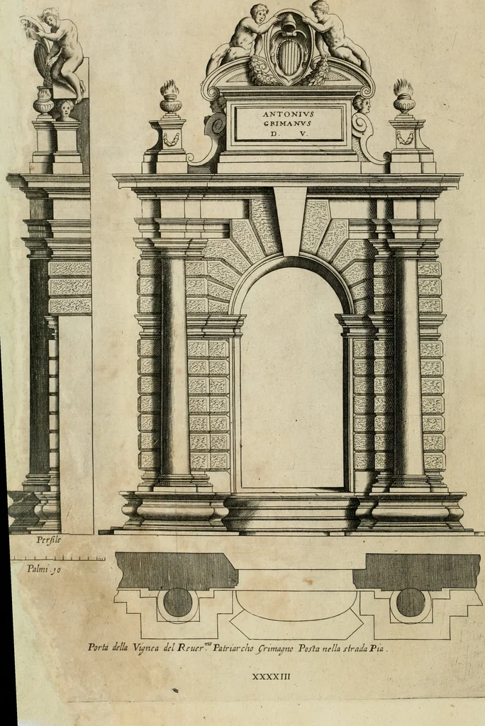 An illustration from Regola delli cinque ordini d'architettura, 1635, leaf 89