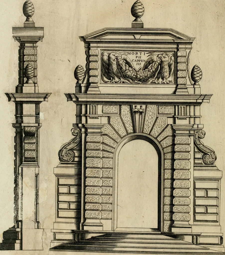 An illustration from Regola delli cinque ordini d'architettura, 1635, leaf 93