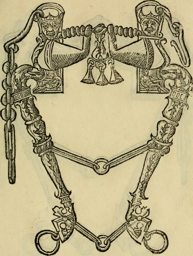 An illustration from Ordini di cavalcare, 1571, leaf 154