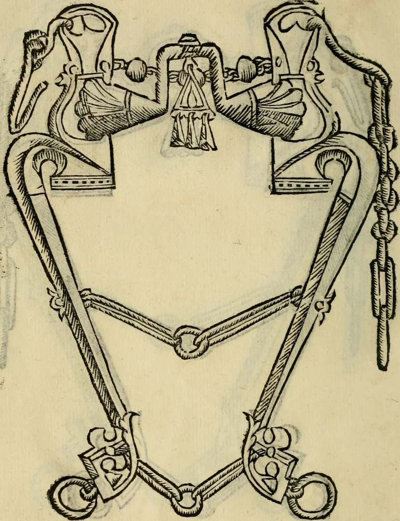 An illustration from Ordini di cavalcare, 1571, leaf 157