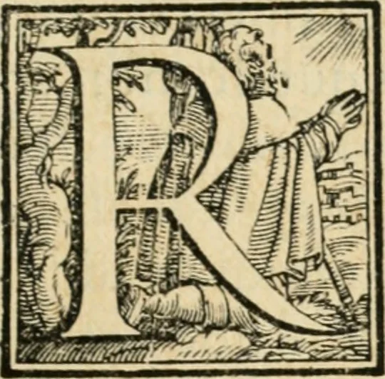 An illustration from Ordo dedicationis obelisci : quem S.D.N. Sixtvs V. pont. max. in Foro Vaticano ad limina apostolorum erexit, et benedictionis item crucis quam in eius fastigio collocauit V. kal. Octob. feria sexta, anno M.D.XXVCVI ..., 1586, leaf 12
