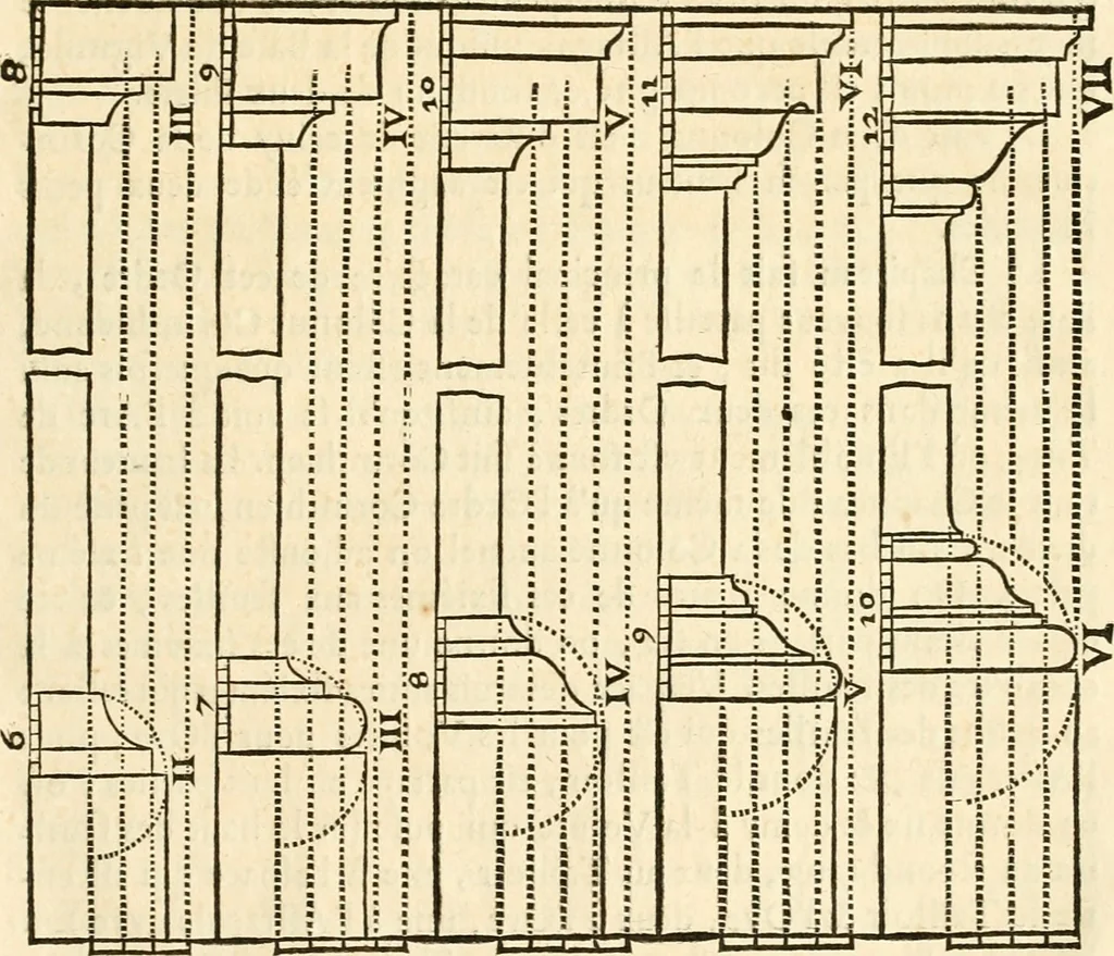 An illustration from Ordonnance des cinq especes de colonnes selon la methode des anciens, 1683, leaf 134