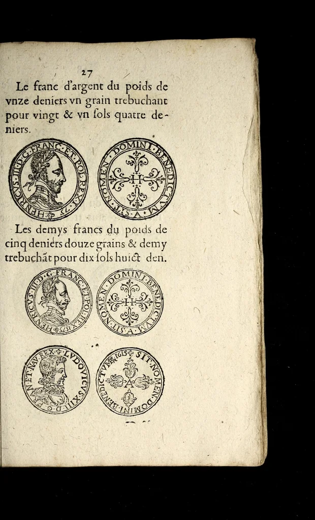 An illustration from Ordonnance du Roy, sur le faict & reglement general de ses monnoyes., 1615, leaf 27