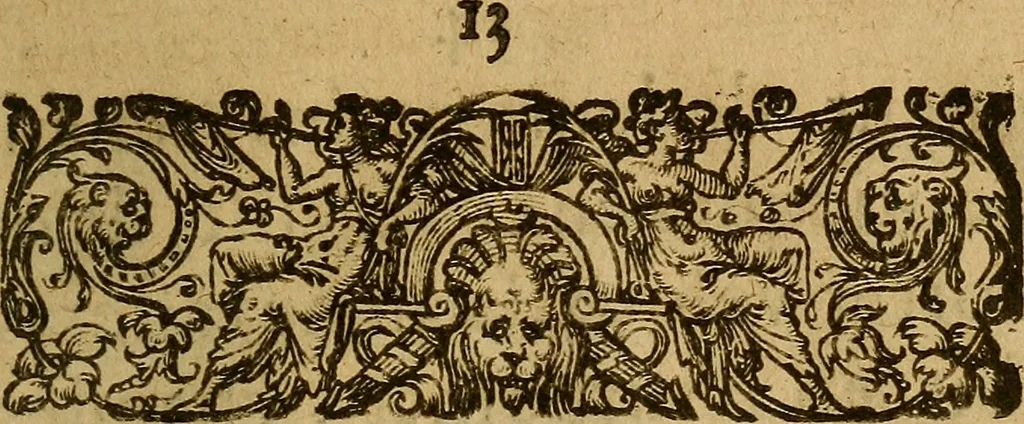 An illustration from Ordonnance du Roy pour le reglement et reformation de la dissolution & superfluité qui est és habillemens & ornemens d'iceux: & de la punition de ceux qui contreuiendront à la dite ordonnance : Avec Arrest de la Court de Parlement, du vingt uniesme d'Auril, 1583. Ensemble l'ordonnance de la Police generale, 1583, leaf 20