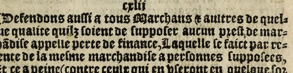 An illustration from Ordonnances dv Roy Charles neusiesme á present regnant, faictes en son conseil, sur les plainctes, doleances, & remonstrances des deputez des trois estaz, tenuz en la ville d'Orleans., 1561, leaf 43