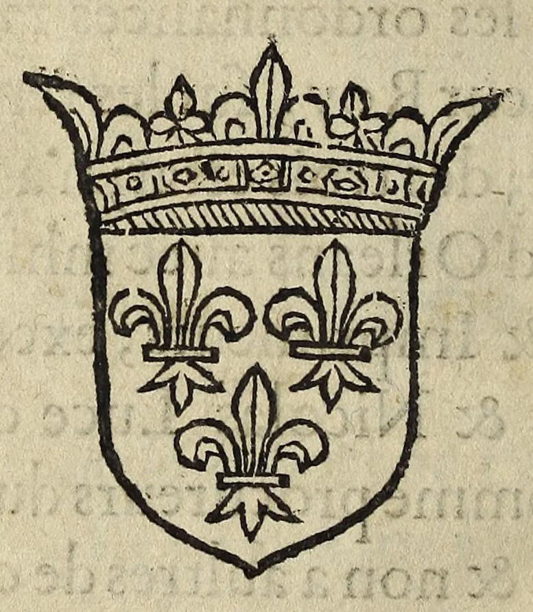 An illustration from Ordonnances dv Roy Charles neusiesme á present regnant, faictes en son conseil, sur les plainctes, doleances, & remonstrances des deputez des trois estaz, tenuz en la ville d'Orleans., 1561, leaf 48