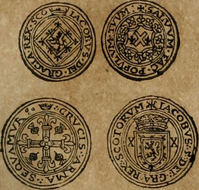 An illustration from Ordonnancie ende instructie naer de welcke voort-aen hen moeten reguleren die ghesworen wisselaers ofte collecteurs vande goude ende silvere penningen, wesende verboden, gheschroyt, te licht oft te seer versleten, ende oversulex verclaert ende ghehouden voor billoen, daer toe geoommitteert om de selve te leveren inde munten van Sijne Majesteyt, ende al daer bekeert te worden in penninghen van hunnen slaghe, 1633, leaf 104