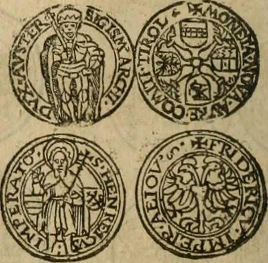 An illustration from Ordonnancie ende instructie naer de welcke voort-aen hen moeten reguleren die ghesworen wisselaers ofte collecteurs vande goude ende silvere penningen, wesende verboden, gheschroyt, te licht oft te seer versleten, ende oversulex verclaert ende ghehouden voor billoen, daer toe geoommitteert om de selve te leveren inde munten van Sijne Majesteyt, ende al daer bekeert te worden in penninghen van hunnen slaghe, 1633, leaf 117