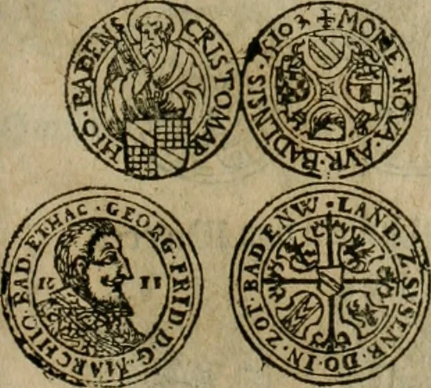 An illustration from Ordonnancie ende instructie naer de welcke voort-aen hen moeten reguleren die ghesworen wisselaers ofte collecteurs vande goude ende silvere penningen, wesende verboden, gheschroyt, te licht oft te seer versleten, ende oversulex verclaert ende ghehouden voor billoen, daer toe geoommitteert om de selve te leveren inde munten van Sijne Majesteyt, ende al daer bekeert te worden in penninghen van hunnen slaghe, 1633, leaf 122