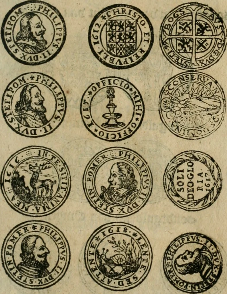 An illustration from Ordonnancie ende instructie naer de welcke voort-aen hen moeten reguleren die ghesworen wisselaers ofte collecteurs vande goude ende silvere penningen, wesende verboden, gheschroyt, te licht oft te seer versleten, ende oversulex verclaert ende ghehouden voor billoen, daer toe geoommitteert om de selve te leveren inde munten van Sijne Majesteyt, ende al daer bekeert te worden in penninghen van hunnen slaghe, 1633, leaf 126