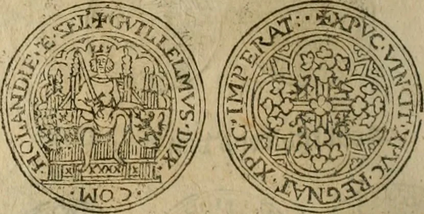 An illustration from Ordonnancie ende instructie naer de welcke voort-aen hen moeten reguleren die ghesworen wisselaers ofte collecteurs vande goude ende silvere penningen, wesende verboden, gheschroyt, te licht oft te seer versleten, ende oversulex verclaert ende ghehouden voor billoen, daer toe geoommitteert om de selve te leveren inde munten van Sijne Majesteyt, ende al daer bekeert te worden in penninghen van hunnen slaghe, 1633, leaf 129
