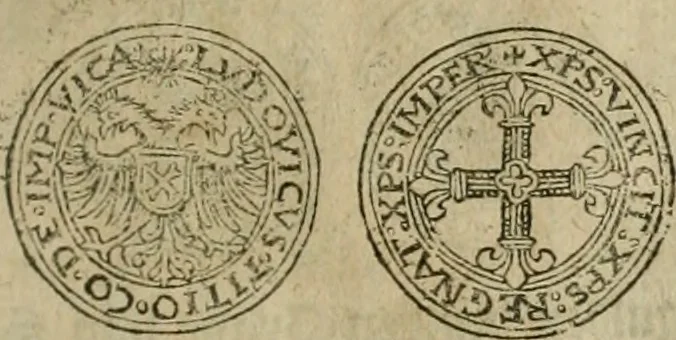 An illustration from Ordonnancie ende instructie naer de welcke voort-aen hen moeten reguleren die ghesworen wisselaers ofte collecteurs vande goude ende silvere penningen, wesende verboden, gheschroyt, te licht oft te seer versleten, ende oversulex verclaert ende ghehouden voor billoen, daer toe geoommitteert om de selve te leveren inde munten van Sijne Majesteyt, ende al daer bekeert te worden in penninghen van hunnen slaghe, 1633, leaf 130