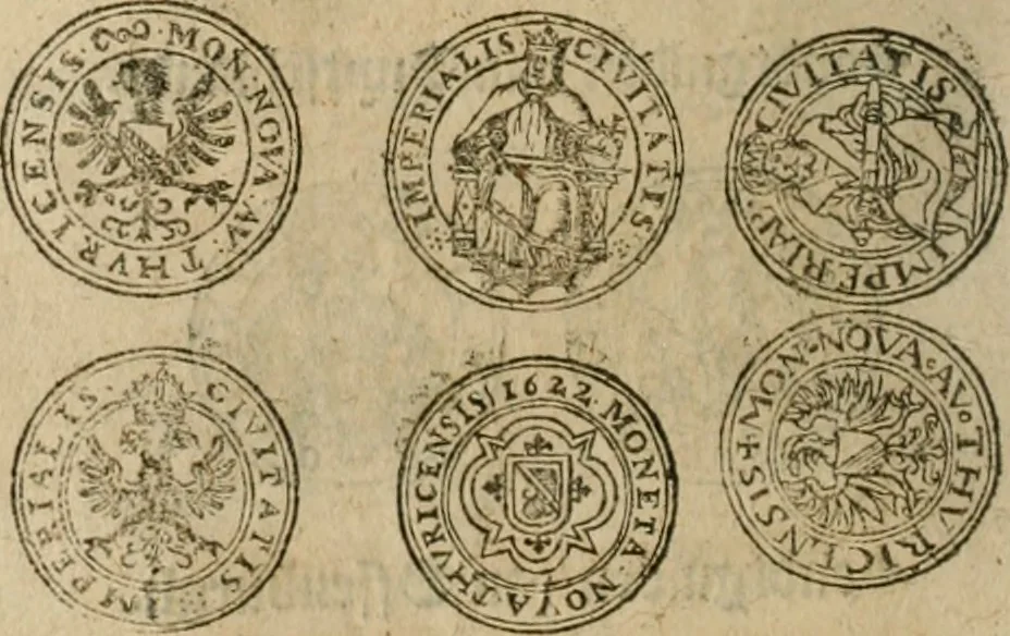 An illustration from Ordonnancie ende instructie naer de welcke voort-aen hen moeten reguleren die ghesworen wisselaers ofte collecteurs vande goude ende silvere penningen, wesende verboden, gheschroyt, te licht oft te seer versleten, ende oversulex verclaert ende ghehouden voor billoen, daer toe geoommitteert om de selve te leveren inde munten van Sijne Majesteyt, ende al daer bekeert te worden in penninghen van hunnen slaghe, 1633, leaf 131