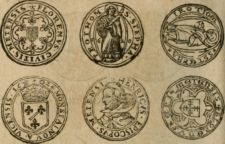 An illustration from Ordonnancie ende instructie naer de welcke voort-aen hen moeten reguleren die ghesworen wisselaers ofte collecteurs vande goude ende silvere penningen, wesende verboden, gheschroyt, te licht oft te seer versleten, ende oversulex verclaert ende ghehouden voor billoen, daer toe geoommitteert om de selve te leveren inde munten van Sijne Majesteyt, ende al daer bekeert te worden in penninghen van hunnen slaghe, 1633, leaf 135