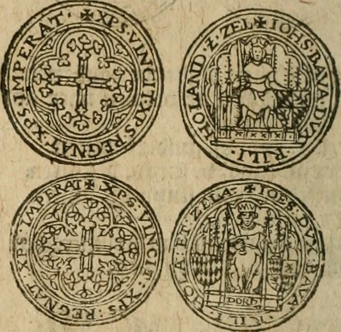 An illustration from Ordonnancie ende instructie naer de welcke voort-aen hen moeten reguleren die ghesworen wisselaers ofte collecteurs vande goude ende silvere penningen, wesende verboden, gheschroyt, te licht oft te seer versleten, ende oversulex verclaert ende ghehouden voor billoen, daer toe geoommitteert om de selve te leveren inde munten van Sijne Majesteyt, ende al daer bekeert te worden in penninghen van hunnen slaghe, 1633, leaf 137