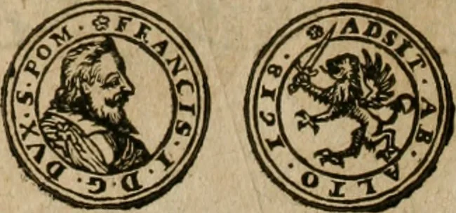 An illustration from Ordonnancie ende instructie naer de welcke voort-aen hen moeten reguleren die ghesworen wisselaers ofte collecteurs vande goude ende silvere penningen, wesende verboden, gheschroyt, te licht oft te seer versleten, ende oversulex verclaert ende ghehouden voor billoen, daer toe geoommitteert om de selve te leveren inde munten van Sijne Majesteyt, ende al daer bekeert te worden in penninghen van hunnen slaghe, 1633, leaf 145