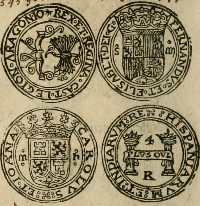 An illustration from Ordonnancie ende instructie naer de welcke voort-aen hen moeten reguleren die ghesworen wisselaers ofte collecteurs vande goude ende silvere penningen, wesende verboden, gheschroyt, te licht oft te seer versleten, ende oversulex verclaert ende ghehouden voor billoen, daer toe geoommitteert om de selve te leveren inde munten van Sijne Majesteyt, ende al daer bekeert te worden in penninghen van hunnen slaghe, 1633, leaf 151