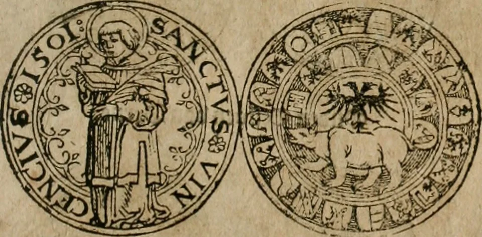 An illustration from Ordonnancie ende instructie naer de welcke voort-aen hen moeten reguleren die ghesworen wisselaers ofte collecteurs vande goude ende silvere penningen, wesende verboden, gheschroyt, te licht oft te seer versleten, ende oversulex verclaert ende ghehouden voor billoen, daer toe geoommitteert om de selve te leveren inde munten van Sijne Majesteyt, ende al daer bekeert te worden in penninghen van hunnen slaghe, 1633, leaf 158