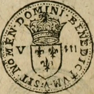 An illustration from Ordonnancie ende instructie naer de welcke voort-aen hen moeten reguleren die ghesworen wisselaers ofte collecteurs vande goude ende silvere penningen, wesende verboden, gheschroyt, te licht oft te seer versleten, ende oversulex verclaert ende ghehouden voor billoen, daer toe geoommitteert om de selve te leveren inde munten van Sijne Majesteyt, ende al daer bekeert te worden in penninghen van hunnen slaghe, 1633, leaf 161