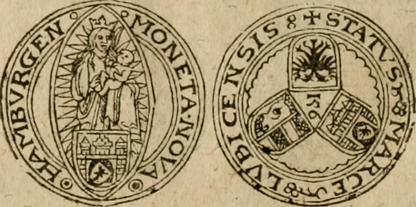 An illustration from Ordonnancie ende instructie naer de welcke voort-aen hen moeten reguleren die ghesworen wisselaers ofte collecteurs vande goude ende silvere penningen, wesende verboden, gheschroyt, te licht oft te seer versleten, ende oversulex verclaert ende ghehouden voor billoen, daer toe geoommitteert om de selve te leveren inde munten van Sijne Majesteyt, ende al daer bekeert te worden in penninghen van hunnen slaghe, 1633, leaf 163