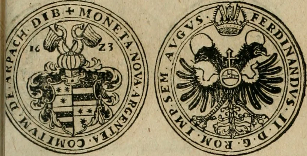 An illustration from Ordonnancie ende instructie naer de welcke voort-aen hen moeten reguleren die ghesworen wisselaers ofte collecteurs vande goude ende silvere penningen, wesende verboden, gheschroyt, te licht oft te seer versleten, ende oversulex verclaert ende ghehouden voor billoen, daer toe geoommitteert om de selve te leveren inde munten van Sijne Majesteyt, ende al daer bekeert te worden in penninghen van hunnen slaghe, 1633, leaf 178