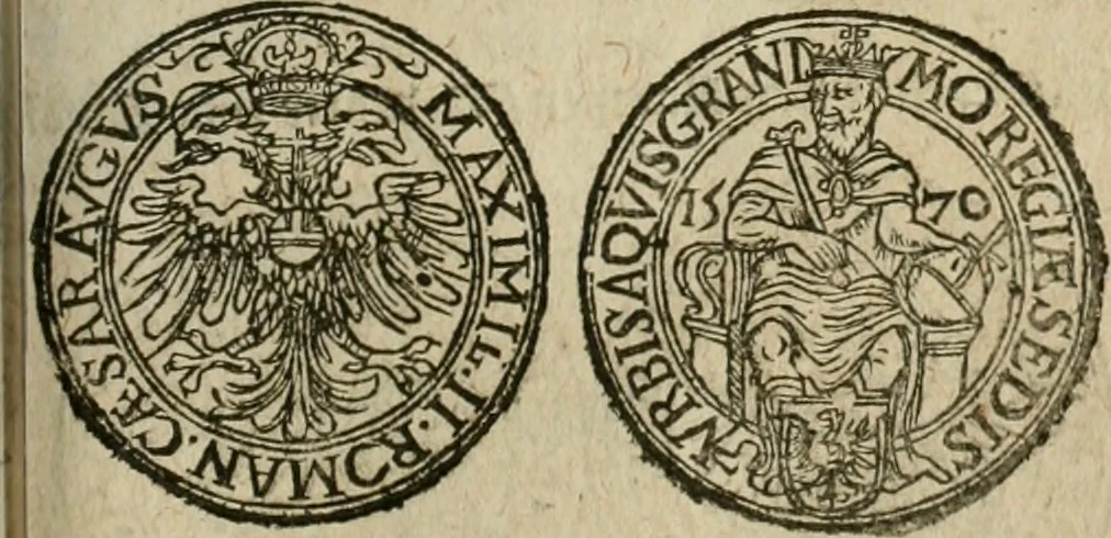 An illustration from Ordonnancie ende instructie naer de welcke voort-aen hen moeten reguleren die ghesworen wisselaers ofte collecteurs vande goude ende silvere penningen, wesende verboden, gheschroyt, te licht oft te seer versleten, ende oversulex verclaert ende ghehouden voor billoen, daer toe geoommitteert om de selve te leveren inde munten van Sijne Majesteyt, ende al daer bekeert te worden in penninghen van hunnen slaghe, 1633, leaf 186
