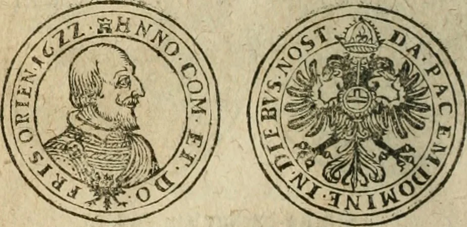 An illustration from Ordonnancie ende instructie naer de welcke voort-aen hen moeten reguleren die ghesworen wisselaers ofte collecteurs vande goude ende silvere penningen, wesende verboden, gheschroyt, te licht oft te seer versleten, ende oversulex verclaert ende ghehouden voor billoen, daer toe geoommitteert om de selve te leveren inde munten van Sijne Majesteyt, ende al daer bekeert te worden in penninghen van hunnen slaghe, 1633, leaf 187