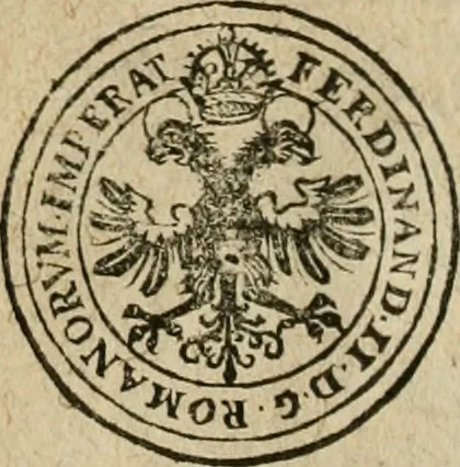 An illustration from Ordonnancie ende instructie naer de welcke voort-aen hen moeten reguleren die ghesworen wisselaers ofte collecteurs vande goude ende silvere penningen, wesende verboden, gheschroyt, te licht oft te seer versleten, ende oversulex verclaert ende ghehouden voor billoen, daer toe geoommitteert om de selve te leveren inde munten van Sijne Majesteyt, ende al daer bekeert te worden in penninghen van hunnen slaghe, 1633, leaf 195