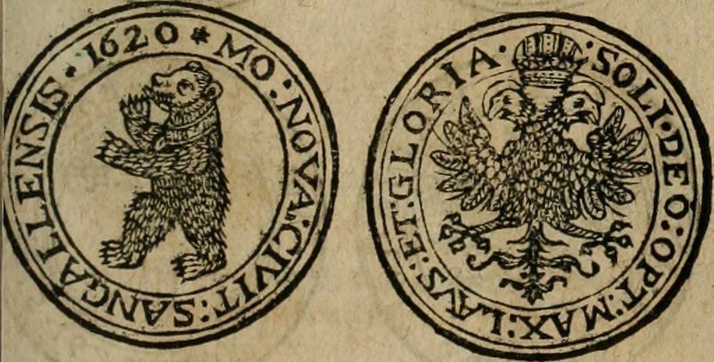 An illustration from Ordonnancie ende instructie naer de welcke voort-aen hen moeten reguleren die ghesworen wisselaers ofte collecteurs vande goude ende silvere penningen, wesende verboden, gheschroyt, te licht oft te seer versleten, ende oversulex verclaert ende ghehouden voor billoen, daer toe geoommitteert om de selve te leveren inde munten van Sijne Majesteyt, ende al daer bekeert te worden in penninghen van hunnen slaghe, 1633, leaf 198