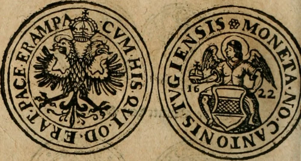 An illustration from Ordonnancie ende instructie naer de welcke voort-aen hen moeten reguleren die ghesworen wisselaers ofte collecteurs vande goude ende silvere penningen, wesende verboden, gheschroyt, te licht oft te seer versleten, ende oversulex verclaert ende ghehouden voor billoen, daer toe geoommitteert om de selve te leveren inde munten van Sijne Majesteyt, ende al daer bekeert te worden in penninghen van hunnen slaghe, 1633, leaf 199