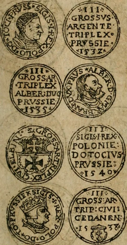 An illustration from Ordonnancie ende instructie naer de welcke voort-aen hen moeten reguleren die ghesworen wisselaers ofte collecteurs vande goude ende silvere penningen, wesende verboden, gheschroyt, te licht oft te seer versleten, ende oversulex verclaert ende ghehouden voor billoen, daer toe geoommitteert om de selve te leveren inde munten van Sijne Majesteyt, ende al daer bekeert te worden in penninghen van hunnen slaghe, 1633, leaf 202