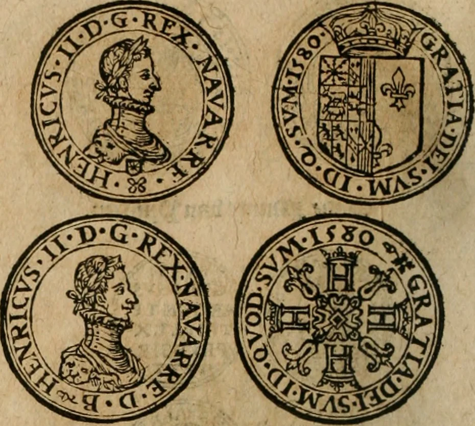 An illustration from Ordonnancie ende instructie naer de welcke voort-aen hen moeten reguleren die ghesworen wisselaers ofte collecteurs vande goude ende silvere penningen, wesende verboden, gheschroyt, te licht oft te seer versleten, ende oversulex verclaert ende ghehouden voor billoen, daer toe geoommitteert om de selve te leveren inde munten van Sijne Majesteyt, ende al daer bekeert te worden in penninghen van hunnen slaghe, 1633, leaf 203