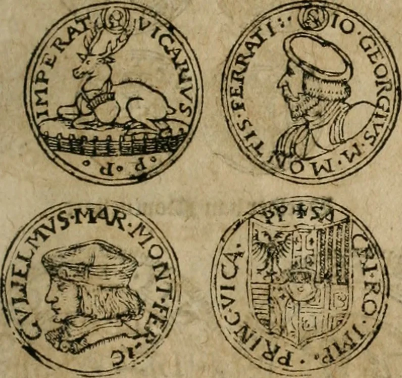 An illustration from Ordonnancie ende instructie naer de welcke voort-aen hen moeten reguleren die ghesworen wisselaers ofte collecteurs vande goude ende silvere penningen, wesende verboden, gheschroyt, te licht oft te seer versleten, ende oversulex verclaert ende ghehouden voor billoen, daer toe geoommitteert om de selve te leveren inde munten van Sijne Majesteyt, ende al daer bekeert te worden in penninghen van hunnen slaghe, 1633, leaf 210