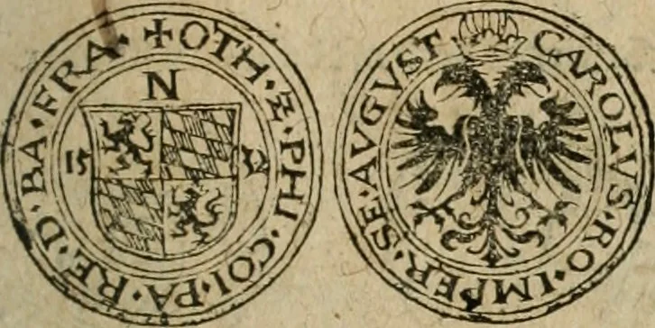 An illustration from Ordonnancie ende instructie naer de welcke voort-aen hen moeten reguleren die ghesworen wisselaers ofte collecteurs vande goude ende silvere penningen, wesende verboden, gheschroyt, te licht oft te seer versleten, ende oversulex verclaert ende ghehouden voor billoen, daer toe geoommitteert om de selve te leveren inde munten van Sijne Majesteyt, ende al daer bekeert te worden in penninghen van hunnen slaghe, 1633, leaf 218