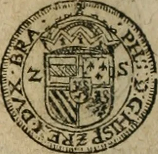 An illustration from Ordonnancie ende instructie naer de welcke voort-aen hen moeten reguleren die ghesworen wisselaers ofte collecteurs vande goude ende silvere penningen, wesende verboden, gheschroyt, te licht oft te seer versleten, ende oversulex verclaert ende ghehouden voor billoen, daer toe geoommitteert om de selve te leveren inde munten van Sijne Majesteyt, ende al daer bekeert te worden in penninghen van hunnen slaghe, 1633, leaf 219