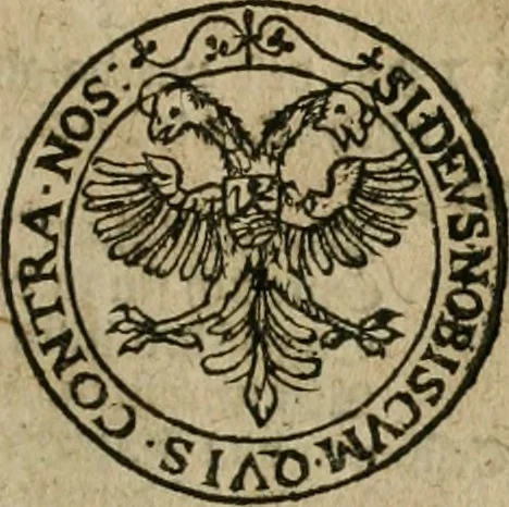 An illustration from Ordonnancie ende instructie naer de welcke voort-aen hen moeten reguleren die ghesworen wisselaers ofte collecteurs vande goude ende silvere penningen, wesende verboden, gheschroyt, te licht oft te seer versleten, ende oversulex verclaert ende ghehouden voor billoen, daer toe geoommitteert om de selve te leveren inde munten van Sijne Majesteyt, ende al daer bekeert te worden in penninghen van hunnen slaghe, 1633, leaf 220